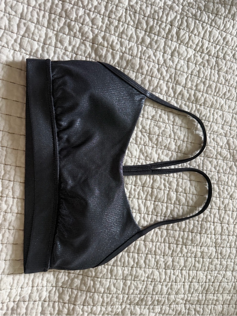 lululemon athletica Black Shimmer Double-Strap Bralette